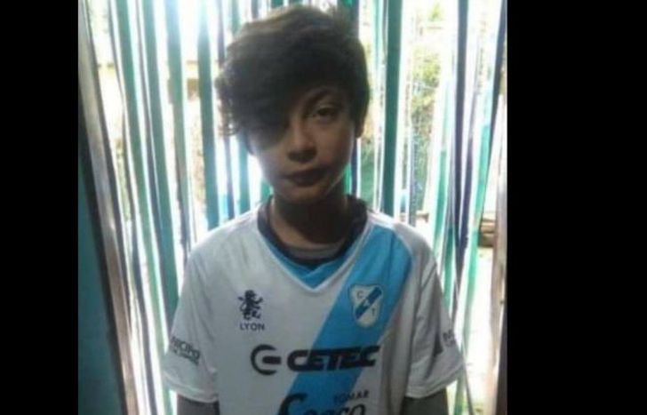 Facu jugaba al baby fútbol en Temperley y tenía 13 años.