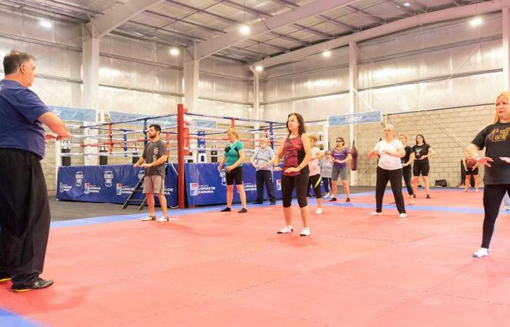 El gimnasio tiene más de 400 metros cuadrados.