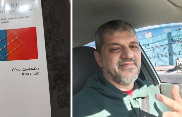 Vive en Temperley y está presentando una obra que hizo con sus alumnos universitarios.