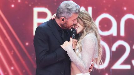 Marcelo Tinelli y Milett Figueroa, enamorados.