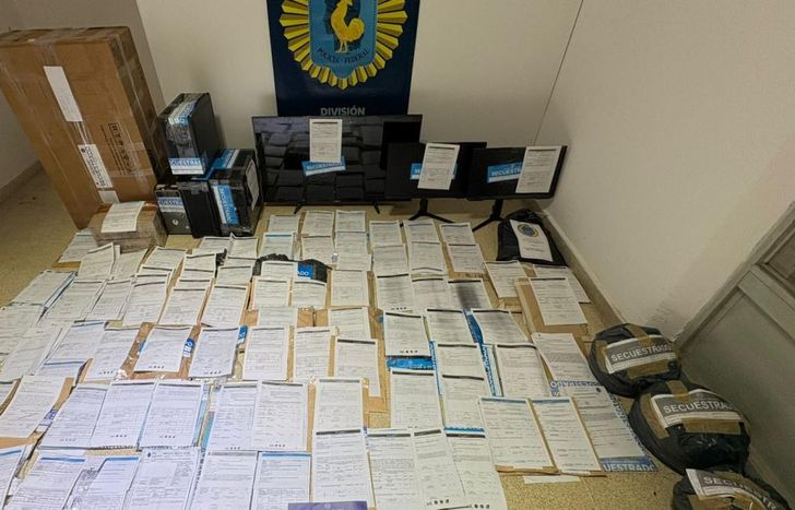 Incautaron una gran cantidad de evidencia.