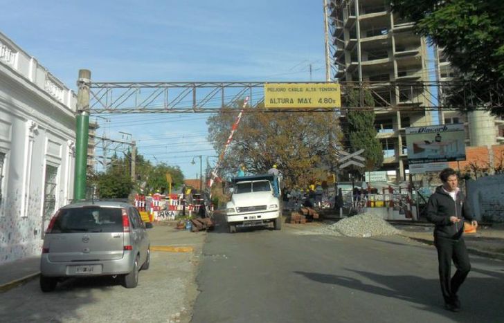 Un cruce muy utilizado por los vecinos.