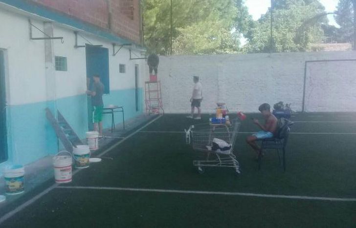 Todo listo para poner en funcionamiento la cancha.