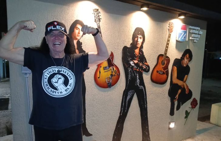 Dave Evnas en la Plaza Roberto Sánchez.&nbsp;