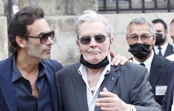 El actor junto a su hijo.