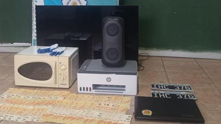 El botín robado por los delincuentes.