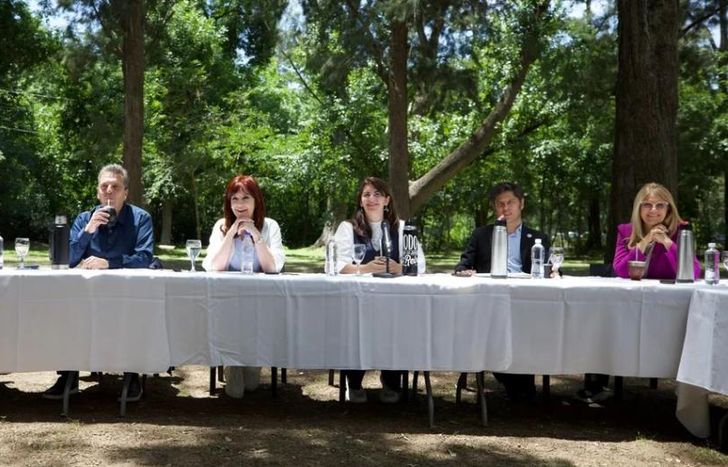 Cristina Kirchner, Axel Kicillof y Sergio Massa se mostraron juntos en una clara señal de unidad del peronismo.