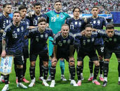 Los 11 de la Selección Argentina frente a Inglaterra.