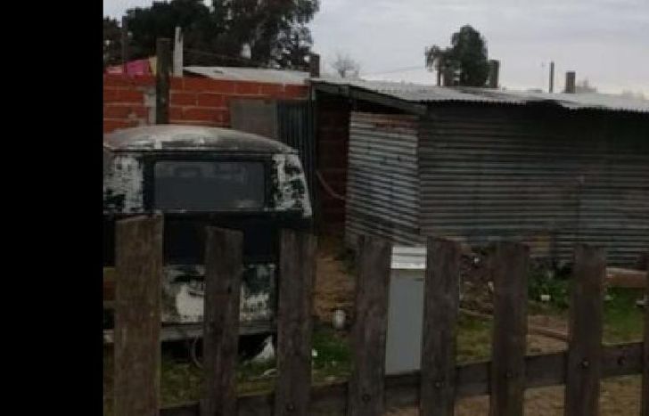 estaba en el techo del establo.