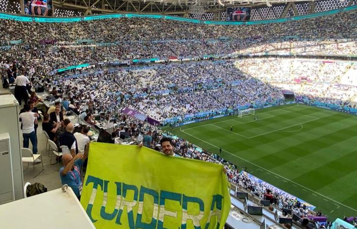 En pleno debut de la Selección Argentina.