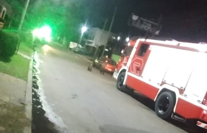 Los Bomberos de Lomas controlaron el incendio en Banfield.