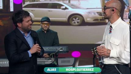 Guido con Abel Pintos.