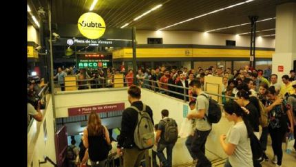 paro de subte de 12 horas en las lineas e y h, y en el premetro