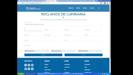 lomas: se puede pedir el arreglo de las luces de calle por la web