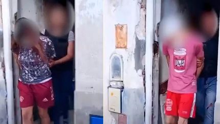 El momento de las detenciones.