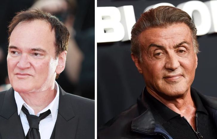 Quentin Tarantino y Sylvester Stallone.&nbsp;