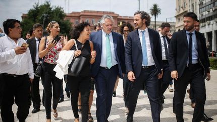 alberto fernandez destaco que en el primer mes logro tranquilizar la economia