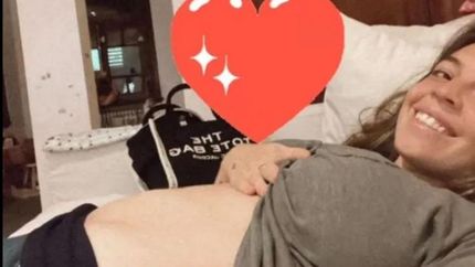 dalma maradona mostro su pancita de embarazada