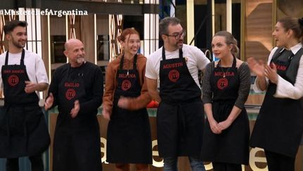 Micaela sorprendió con un postre.