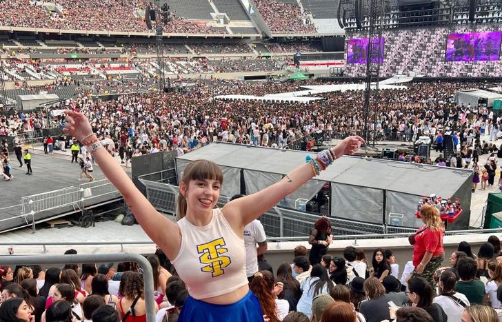 Julieta sigue a Taylor desde que tenía 10 años. El pasado fin de semana cumplió el sueño de verla en vivo.