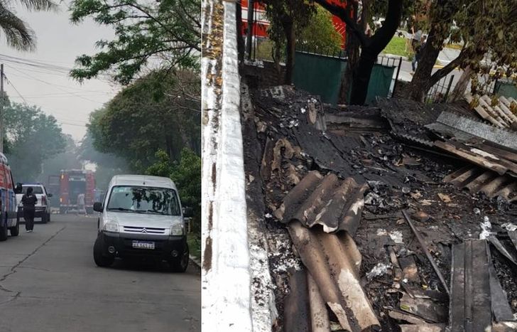 La propiedad quedó destruida.
