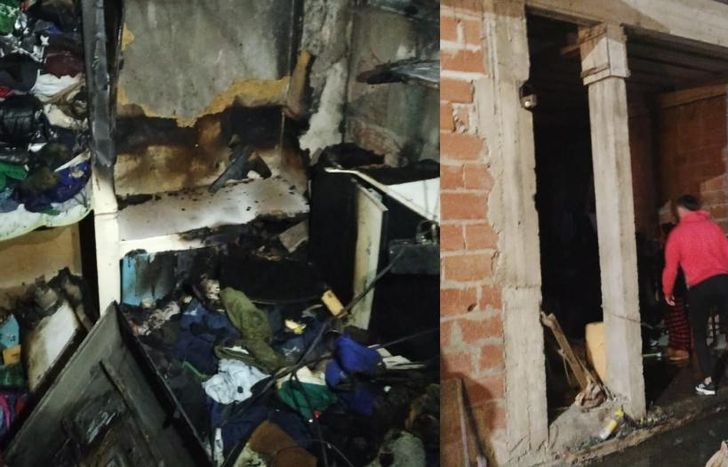 Imágenes del incendio.