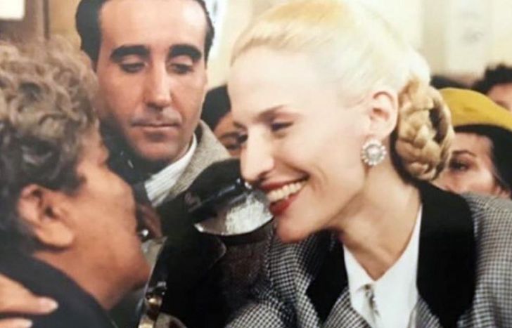 Esther Goris en la piel de Evita.