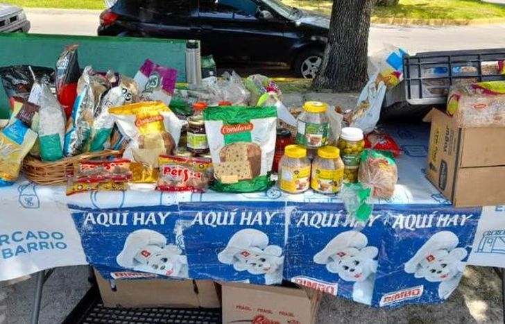 En la Plaza Eva Perón.