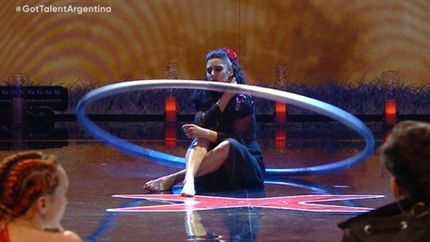 Carla y su aro, en Got Talent Argentina.
