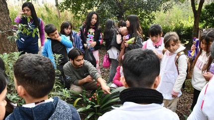Recorrida junto a chicas y chicos de la Primaria N°34.