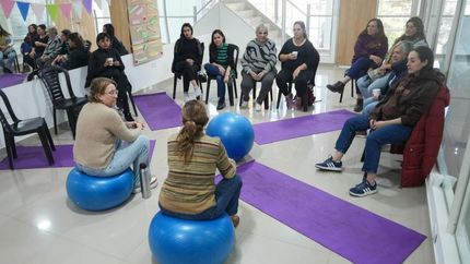 Charla de preparación integral para la maternidad en el HDI Banfield.
