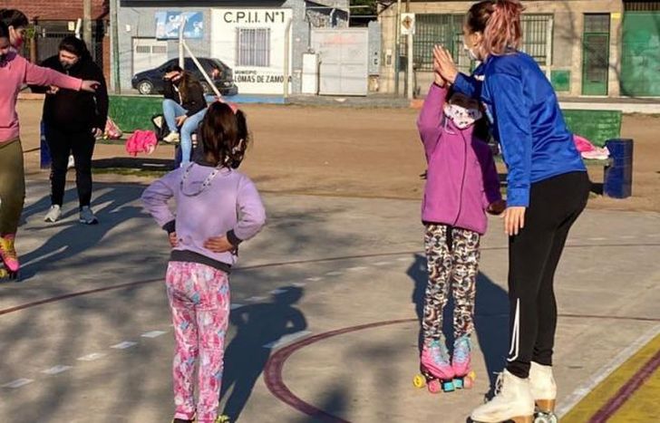 Las clases son gratuitas en el Parque Caaguazú.