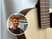 La guitarra creada en Banfield es desmontable.