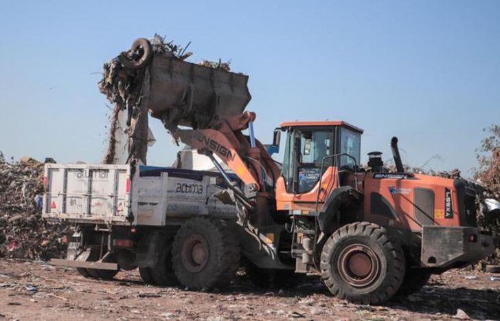 Utilizaron 22 camiones en el operativo.