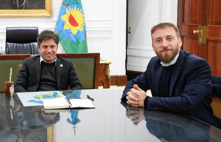 Federico Otermín se reunión con Axel Kicillof.
