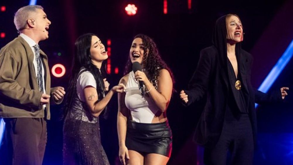 Lali y Miranda junto a Ludmila en La Voz Argentina.