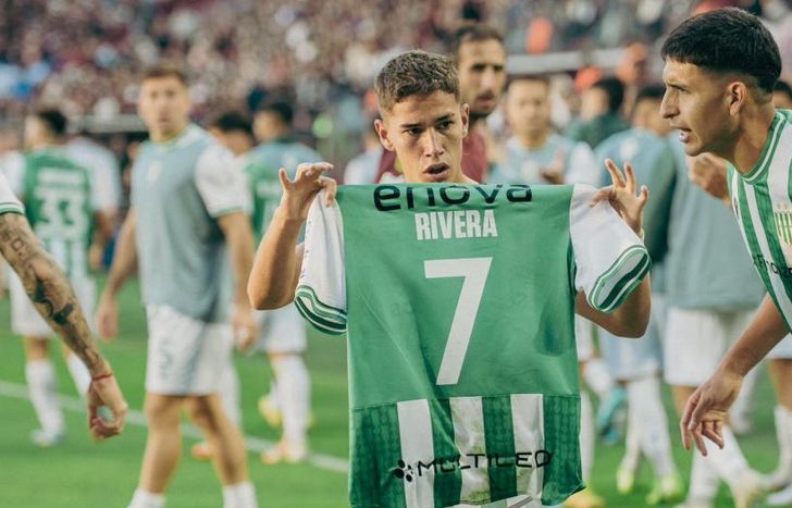 Rivera clavó la igualdad en el Clásico del Sur.