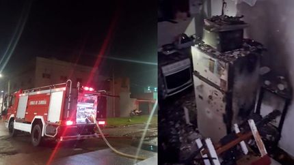 Los Bomberos de Lomas trabajaron durante casi dos horas.