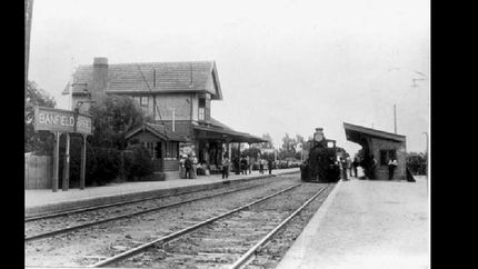 la antigua estación, en el siglo XIX.