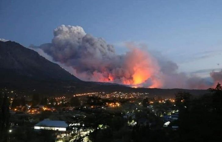 El fuego en el Sur fue impresionante.