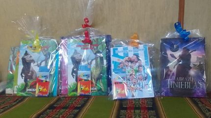Los kits fueron armados gracias a la colaboración de los vecinos.