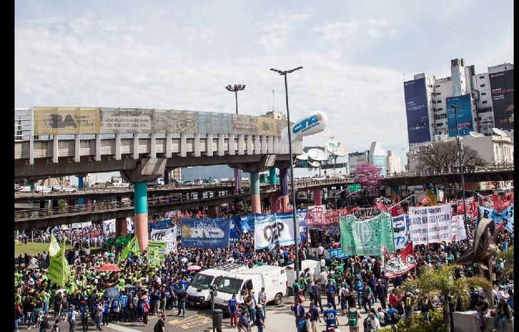 Los dirigente calificaron al paro como contundente.