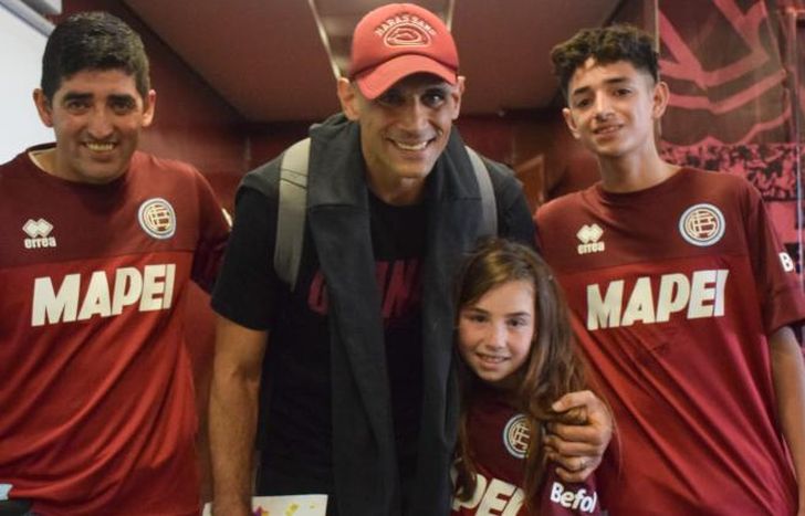 Agostina conoció a su ídolo Sand.