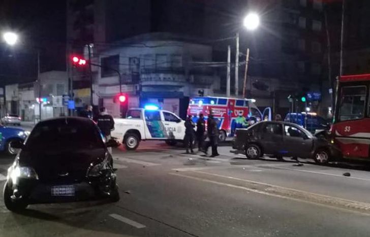 Ocurrió en el cruce de Chacabuco y Alsina.