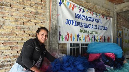 Romina sigue trabajando con su mente enfocada en la solidaridad.