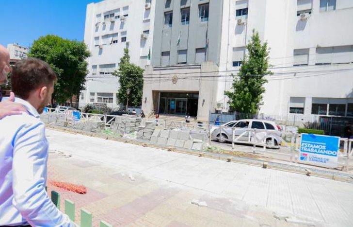 Insaurralde supervisó los trabajos en el lugar.