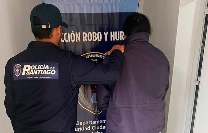 El hombre detenido en Santiago del Estero.