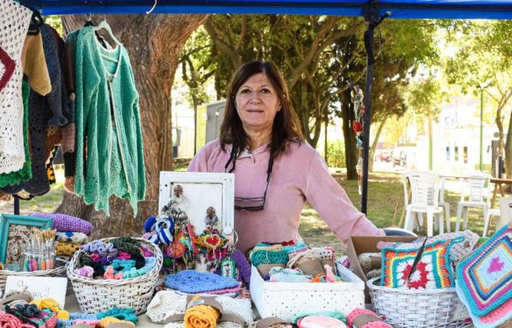 Adriana tiene su puesto en el Mercado Consciente de Banfield.