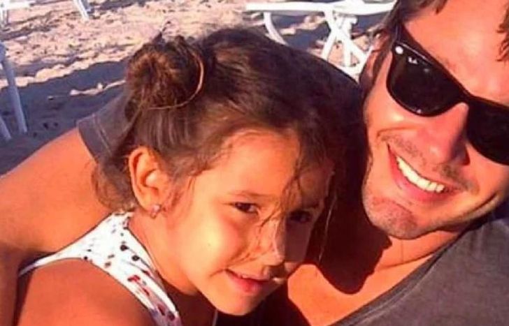 Benjamín Vicuña con Blanca, en una tierna postal.