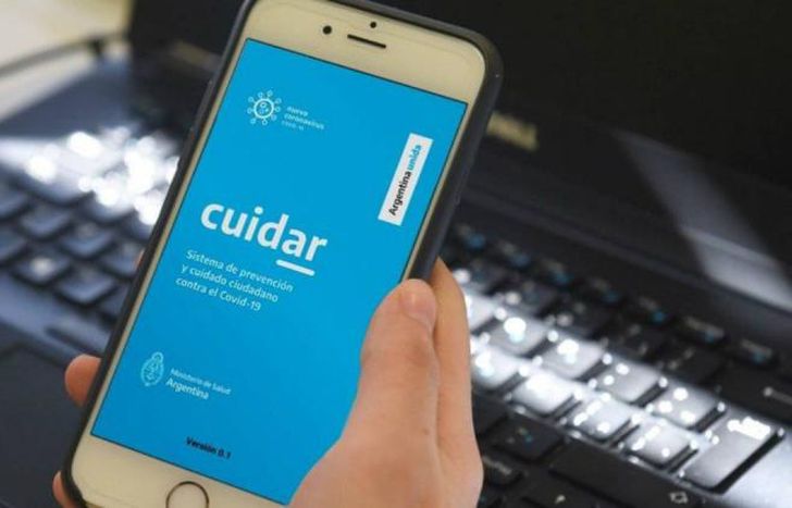 La app Cuidar se utiliza para poder transitar.